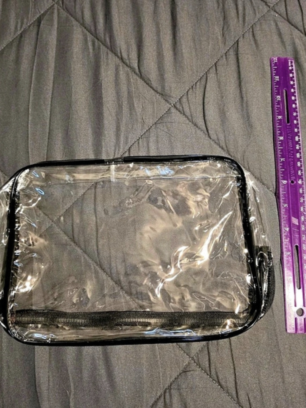 Clear & Black Cosmetic Pouch